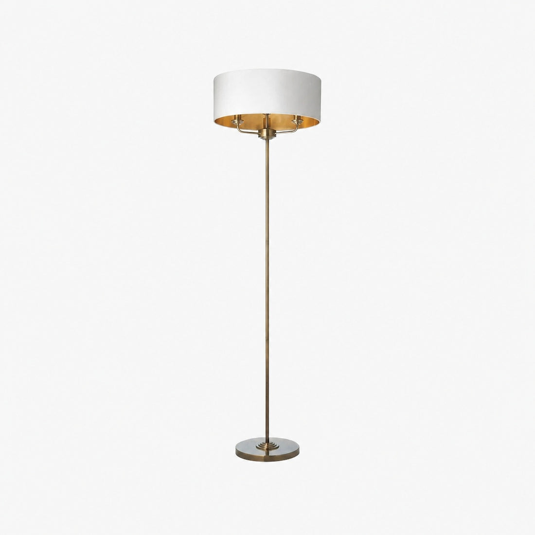 Tela Drum Shade Floor Lamp - Contemporary Fabric Standing Lamp for Home Office