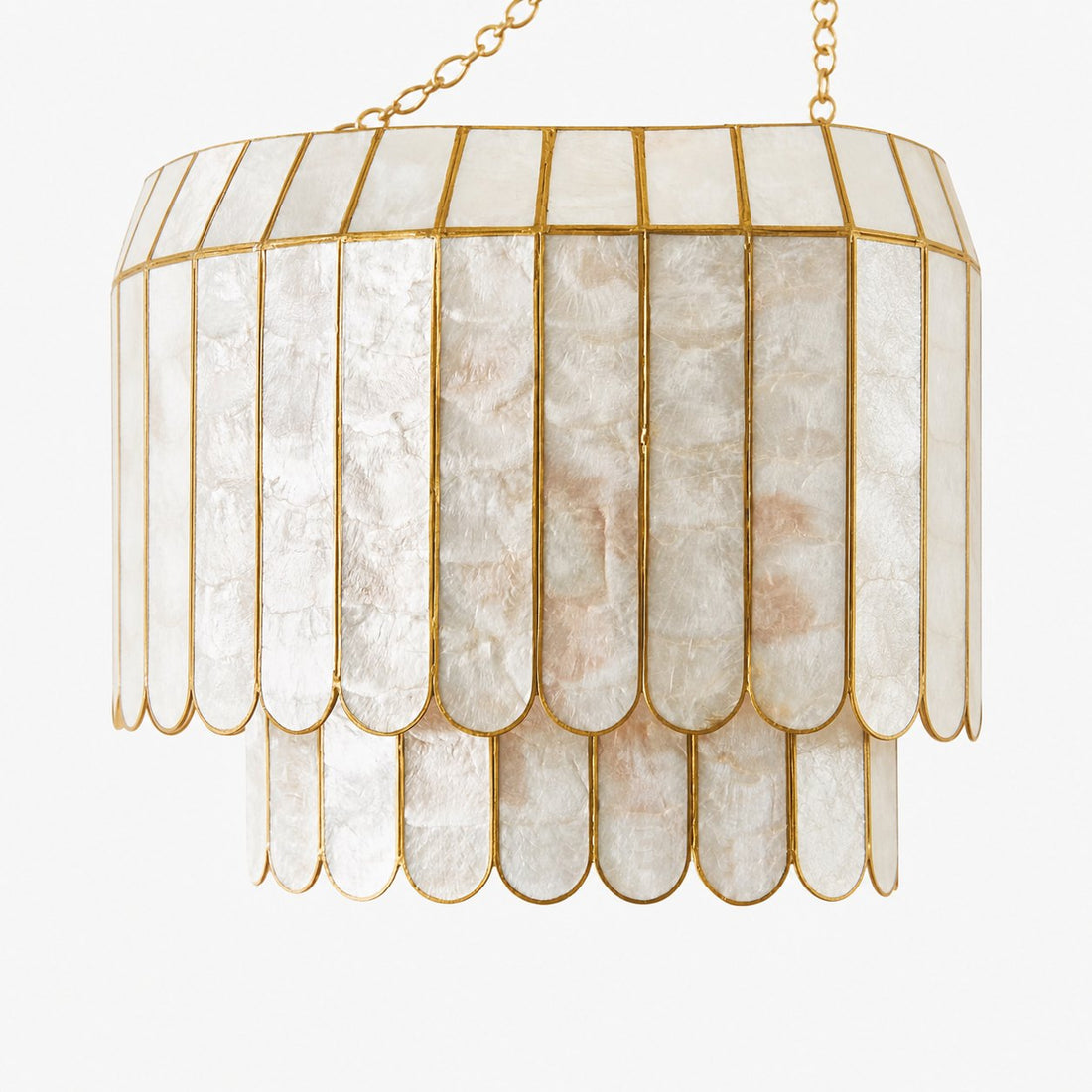 Lumica Capiz Faceted Pendant Light - Elegant Natural Shell Design
