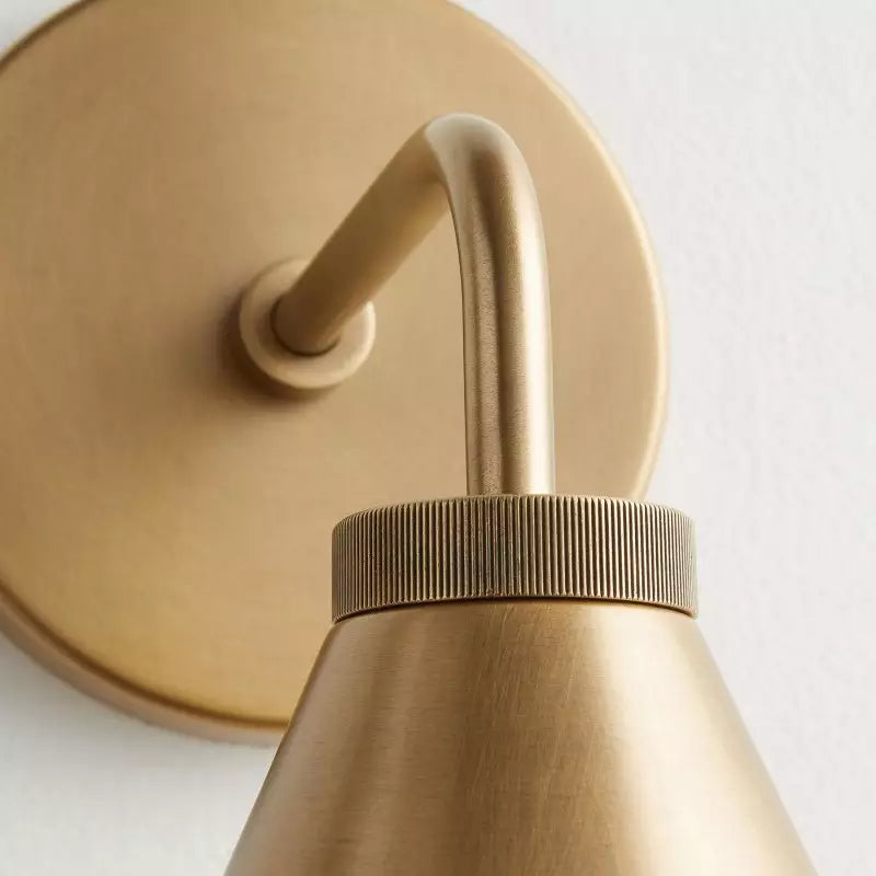 Retro Metal Cone Tapered Sconce Light