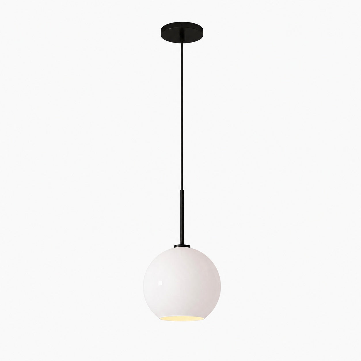 Selvion Sculptural Globe Pendant Light - Modern Glass Pendant Lamp - Sleek Design