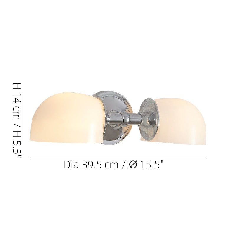 Modern Mercer Double Horizontal Metal Wall Sconce