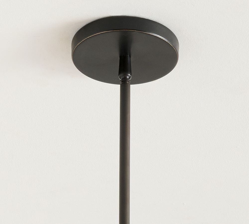 Auria Metal Brass Pendant Lighting - Vintage Finish with Glass Shade