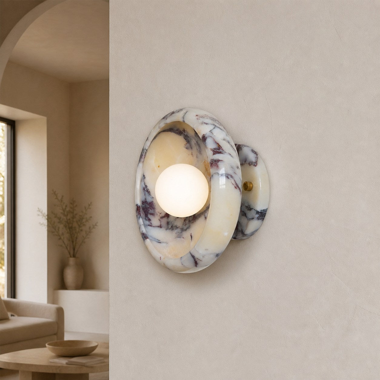 Piedra Marble Wall Lamp