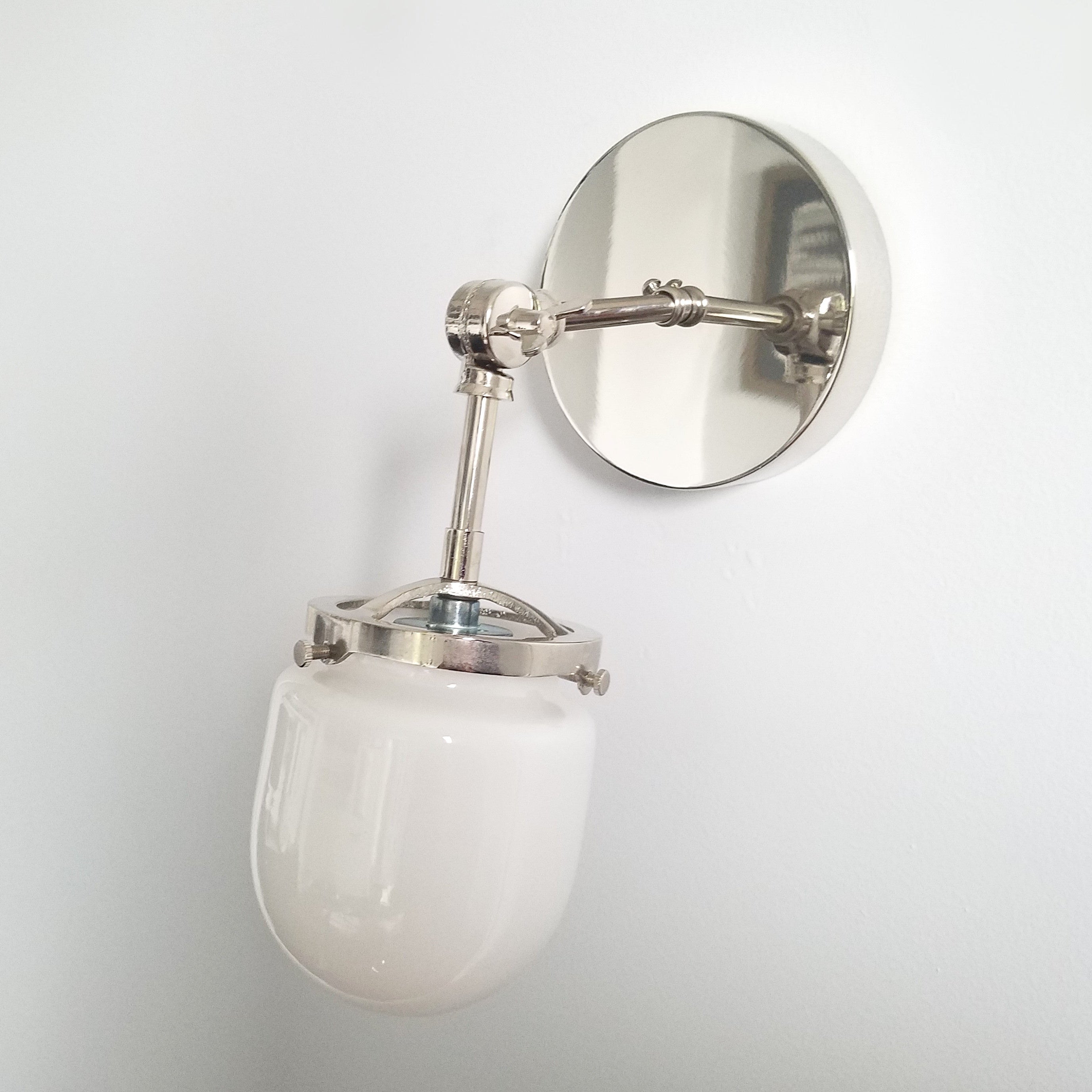 Nautical Metal & Glass Versatile Articulating Wall Lamp