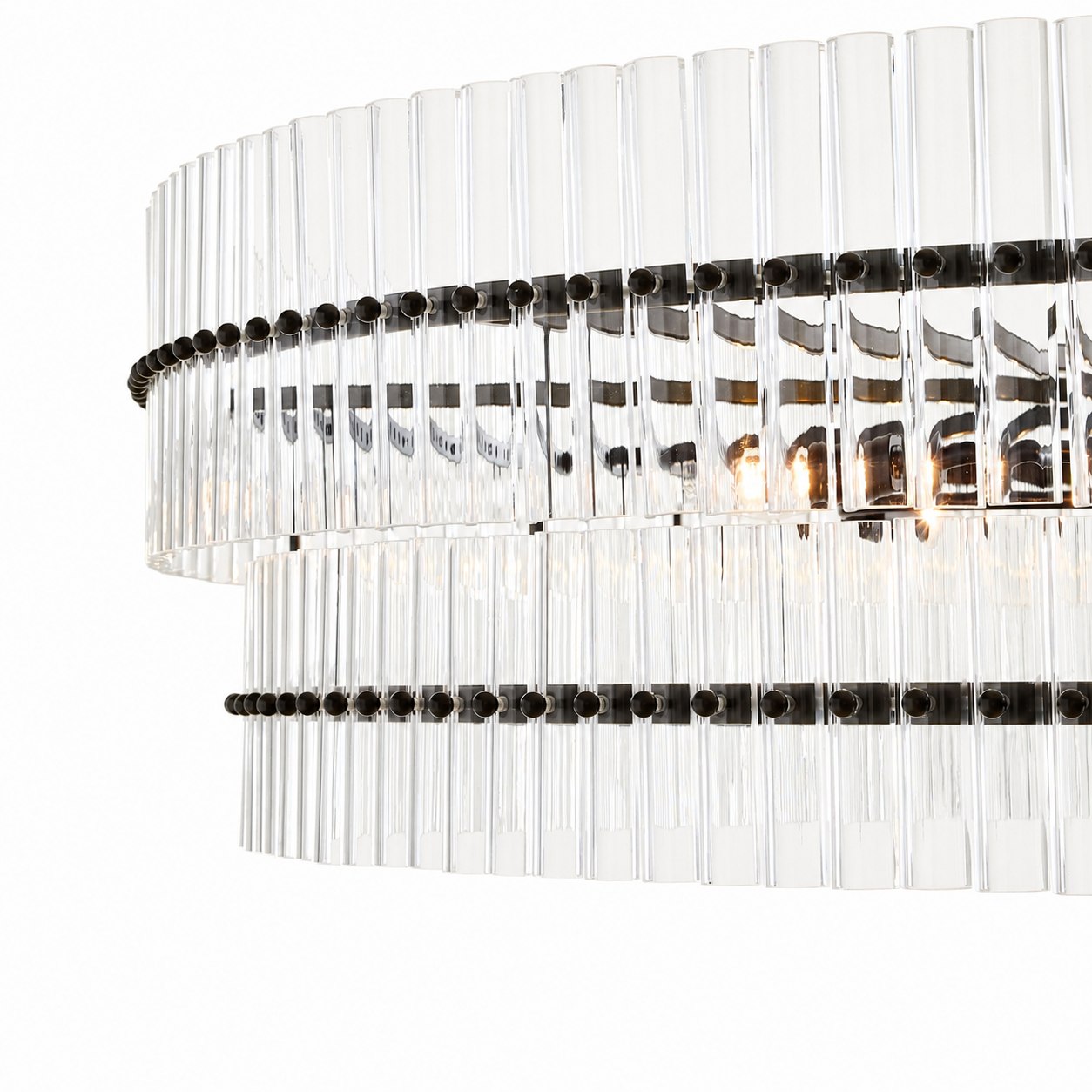 Lumora Crystal Pendant Light – Elegant Tumbled Brass & Cut Glass