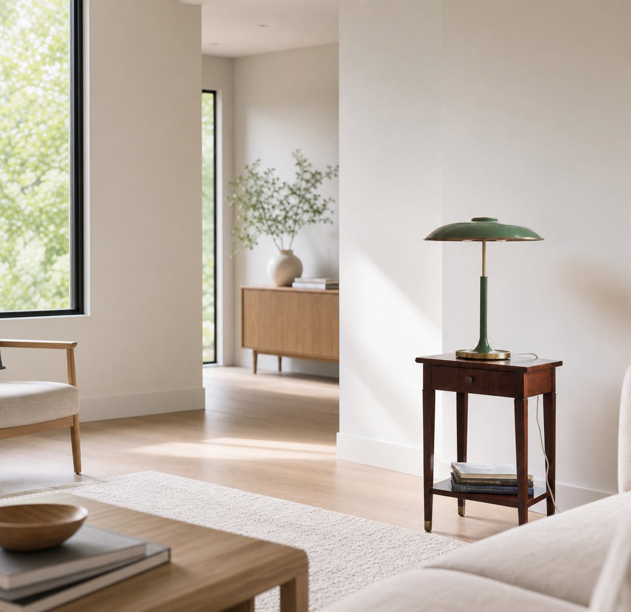 Nera Table Lamp - Contemporary Designer Table Lamp with Clean Lines for Home Office
