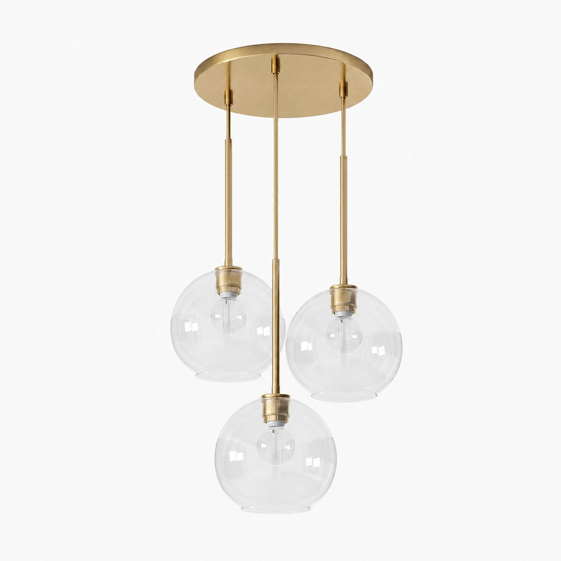 Selvion Minimalist Crystal Chandelier - Handcrafted Glass Sculptural Lighting Fixture