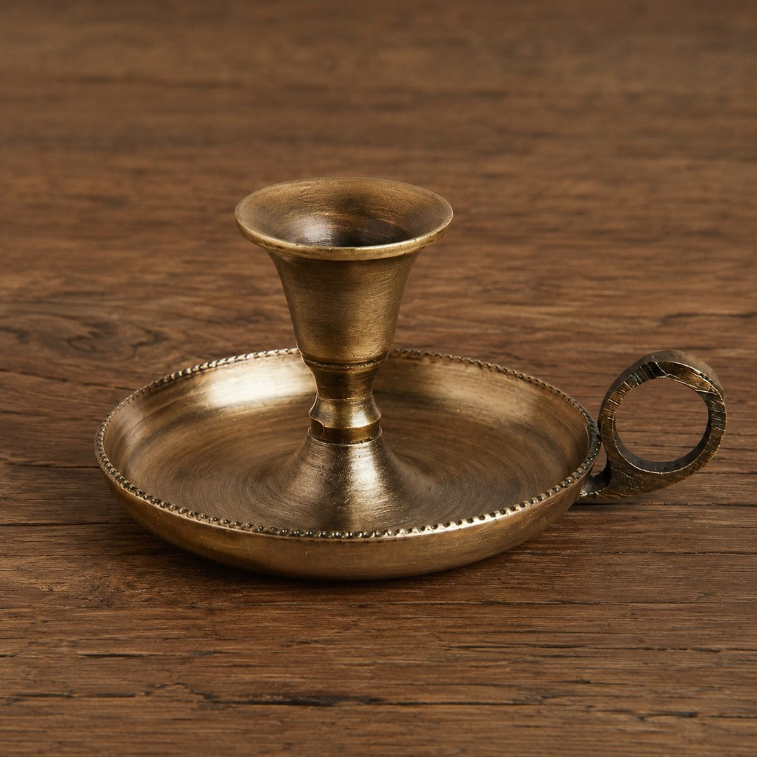 Aura gold copper candlestick holder individual SKU