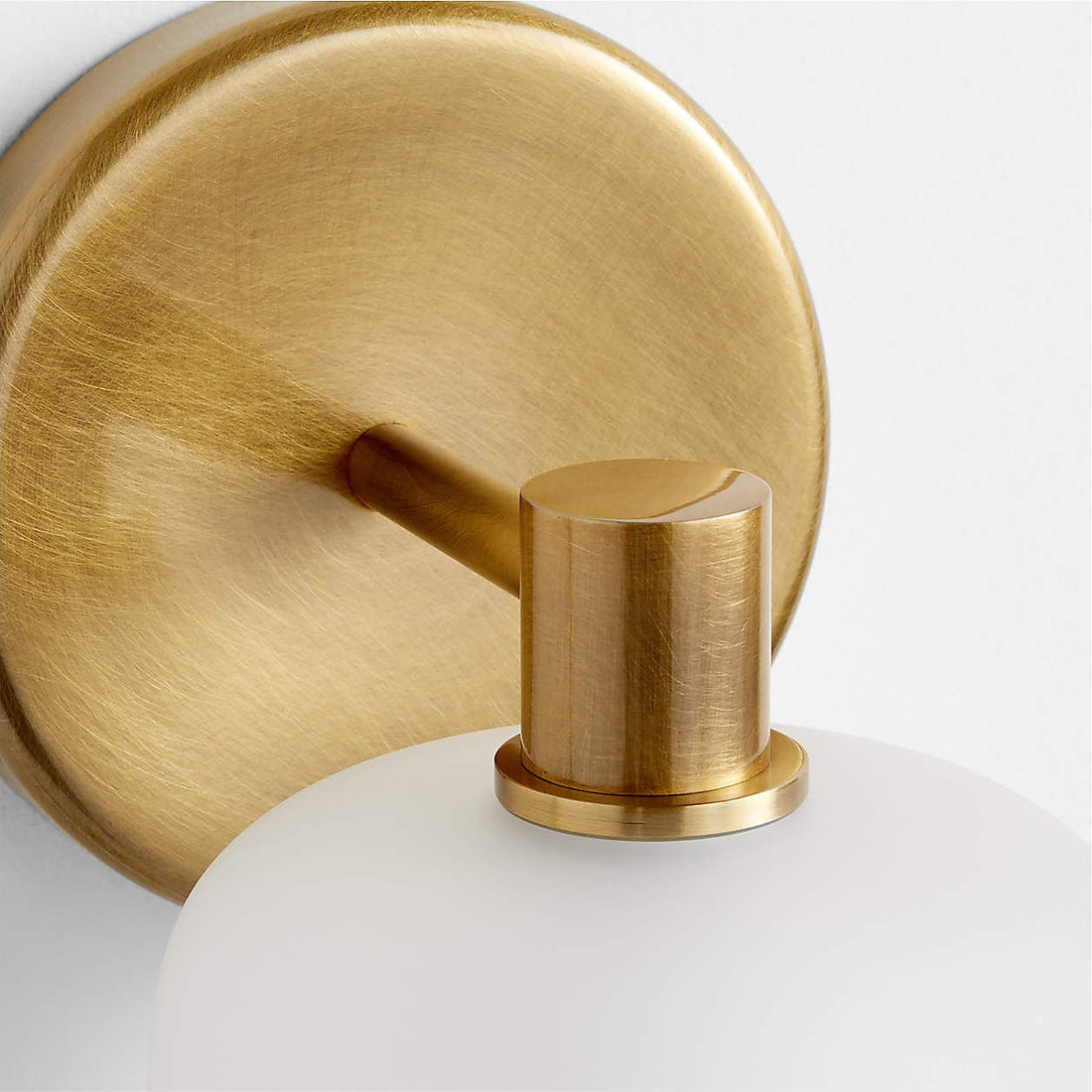 Lirra Frosted Glass Wall Sconce – Modern Minimalist Metal-Finish for Bathroom or Dressing Table