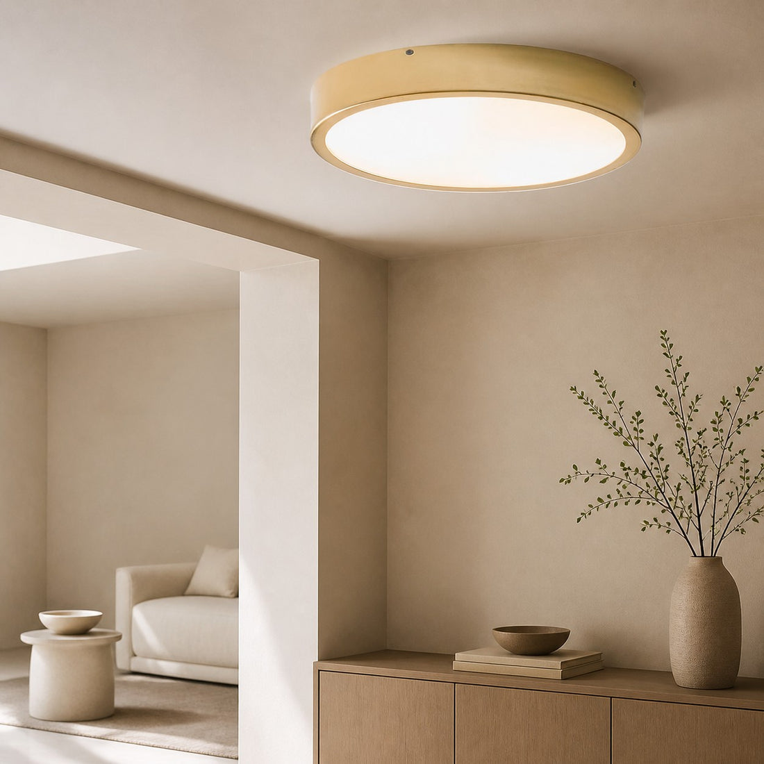 Crelina Minimalist Flush Mount Lighting - Modern Ceiling Fixture for Any Room