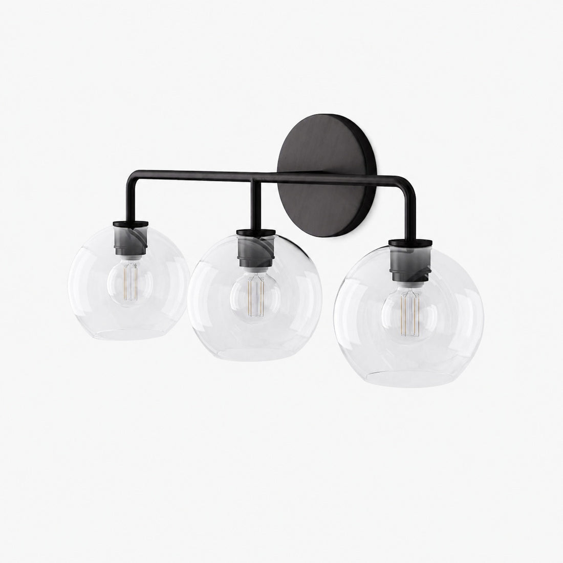 Selvion Artistic Globe Sconce Light - Handcrafted Glass Sculptural Wall Fixture