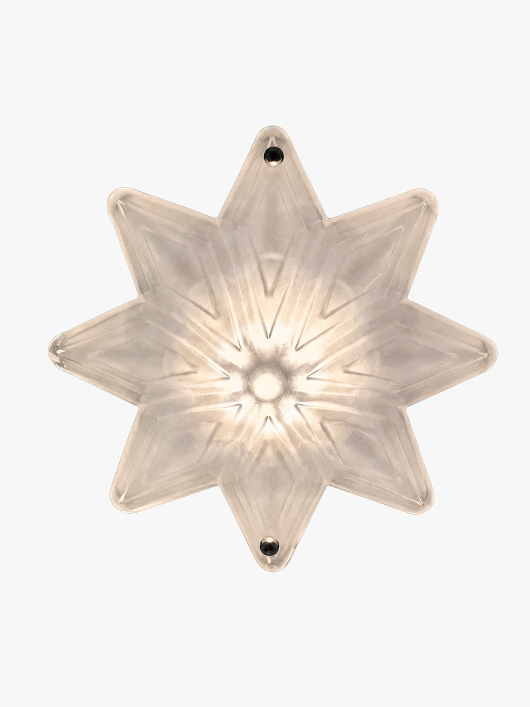 Art Deco Astris Star Chandelier – Frosted Glass Deco Fixture for Dining Room