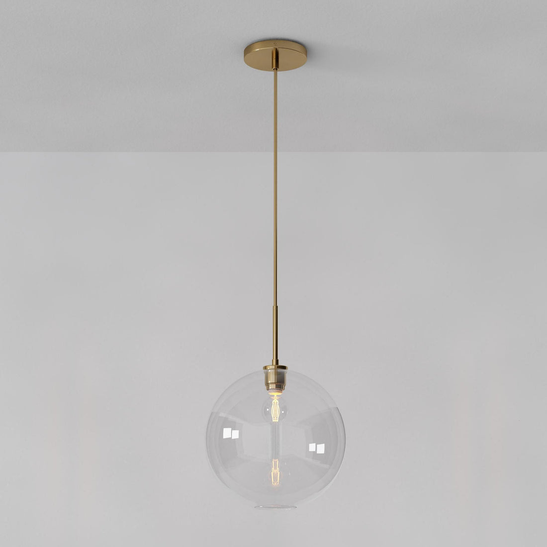 Selvion Sculptural Globe Pendant Light - Modern Glass Pendant Lamp - Sleek Design