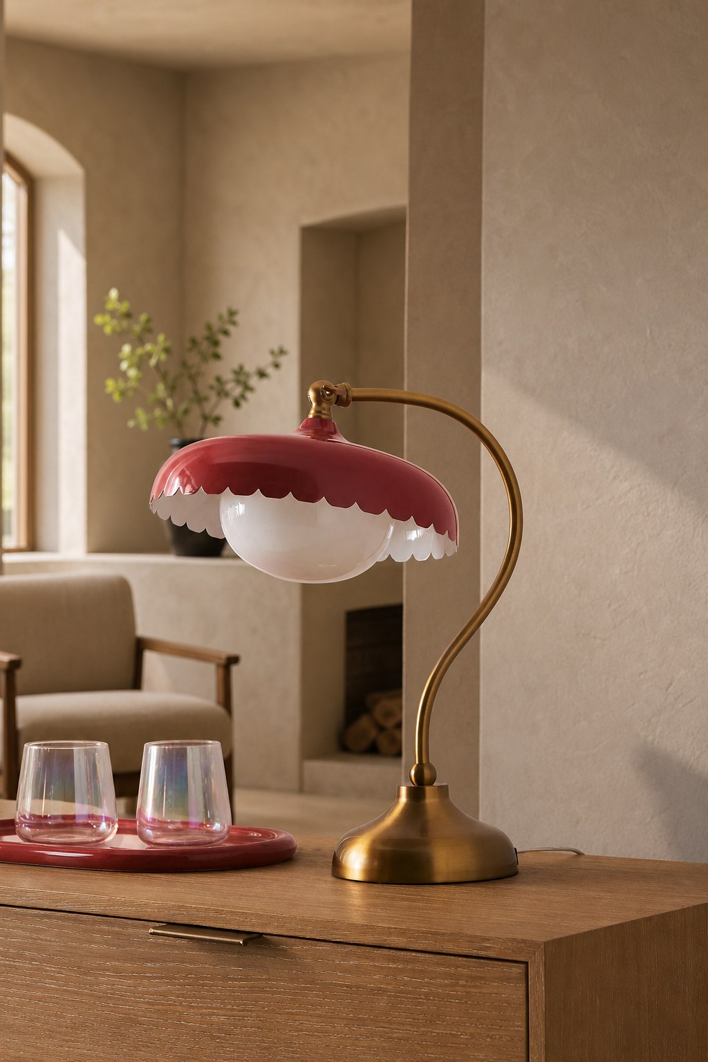 Rayla Scallop Task Lamp – Retro Task Lighting with Style