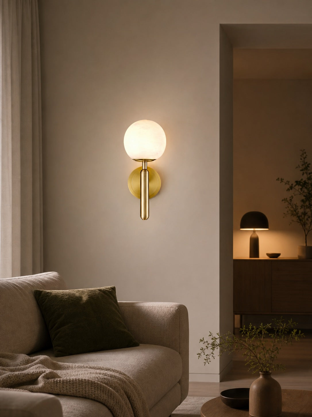 Mian Alabaster Wall Lamp