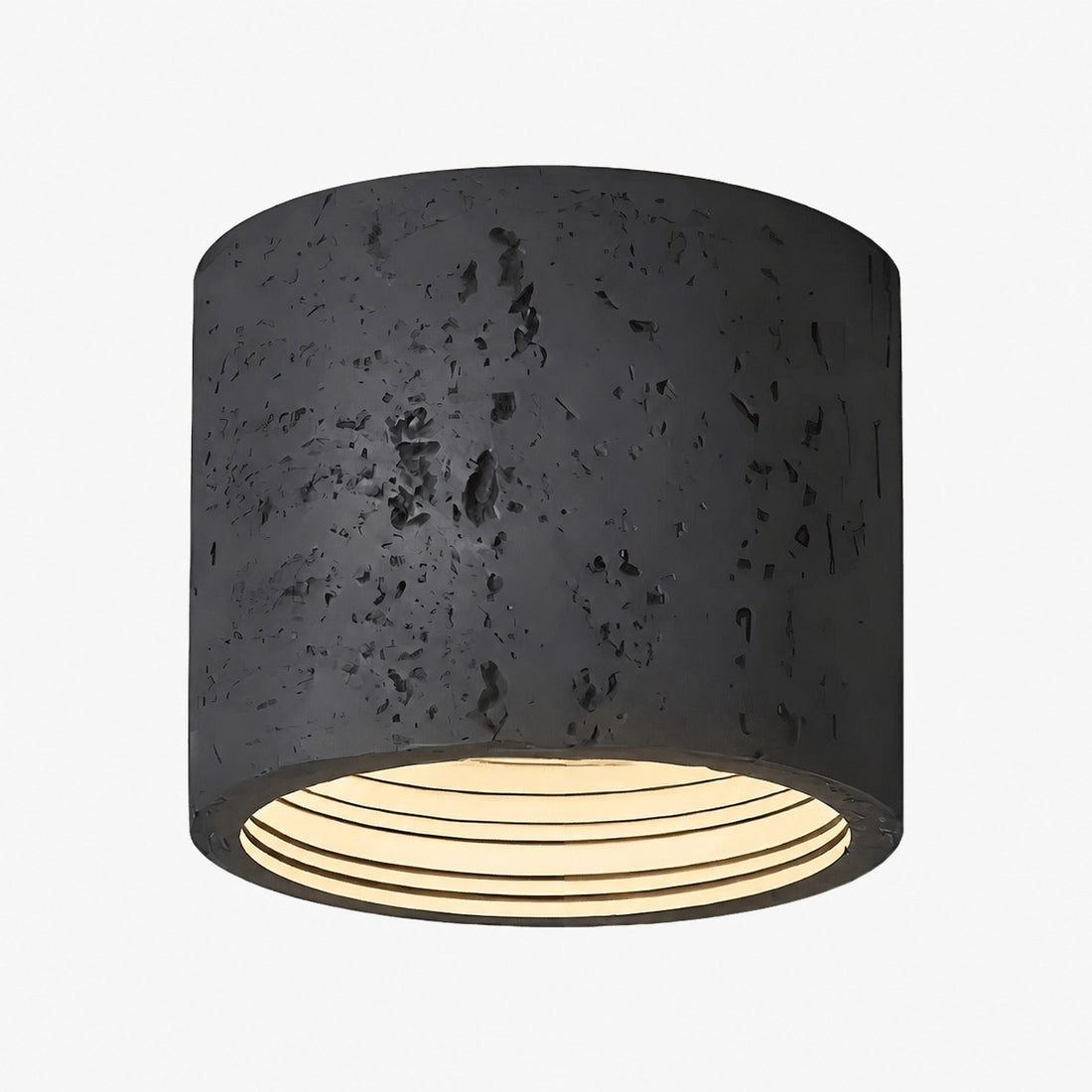 Sabiara Wabi-Sabi Cylindrical Ceiling Lamp - Soft Diffused Ceiling Fixture for Bedrooms and Living Rooms