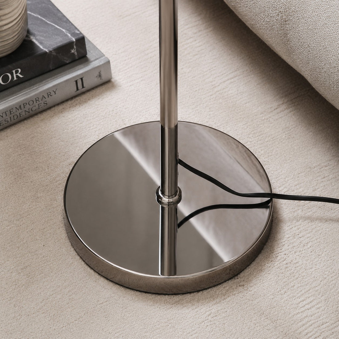 Floor lamp detail and room styling image