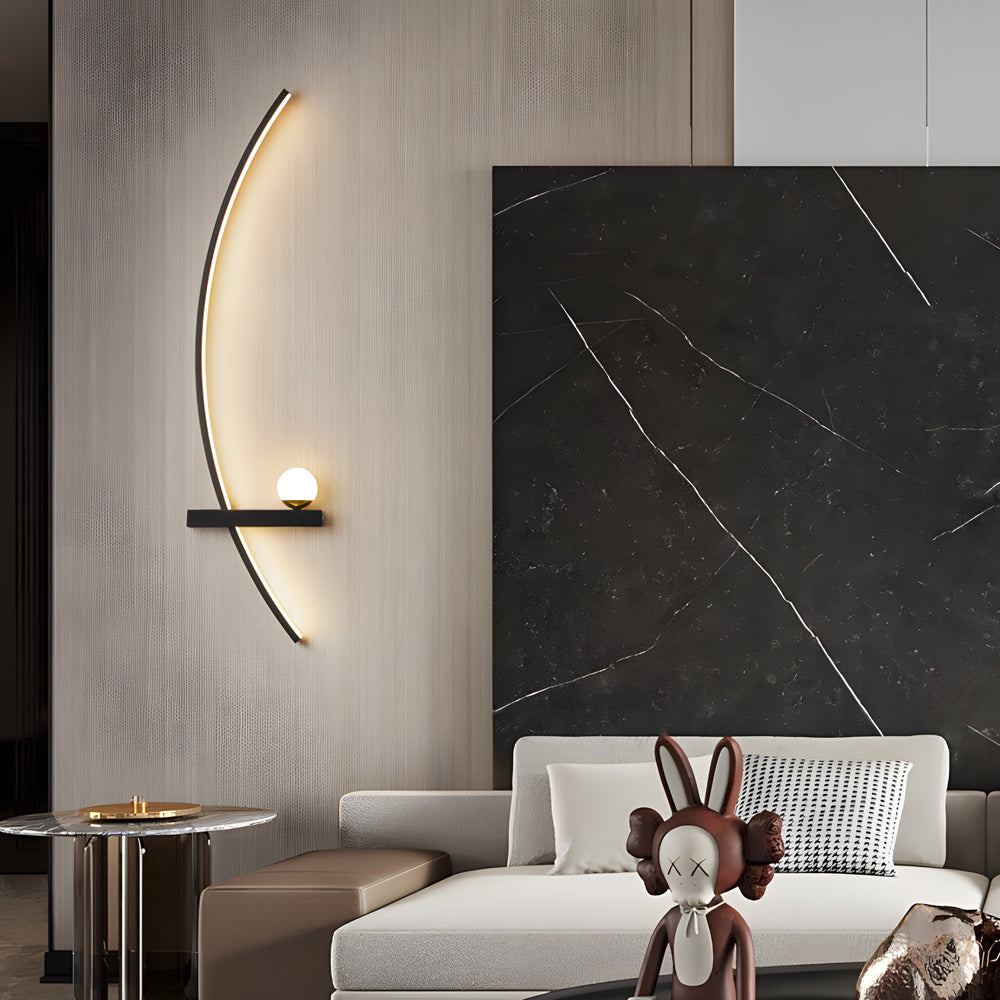 21'' Curved Strip 3 Step Dimming LED Wall Sconce