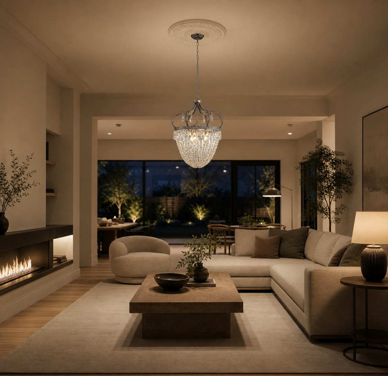 Abella Tear Drop Chandelier