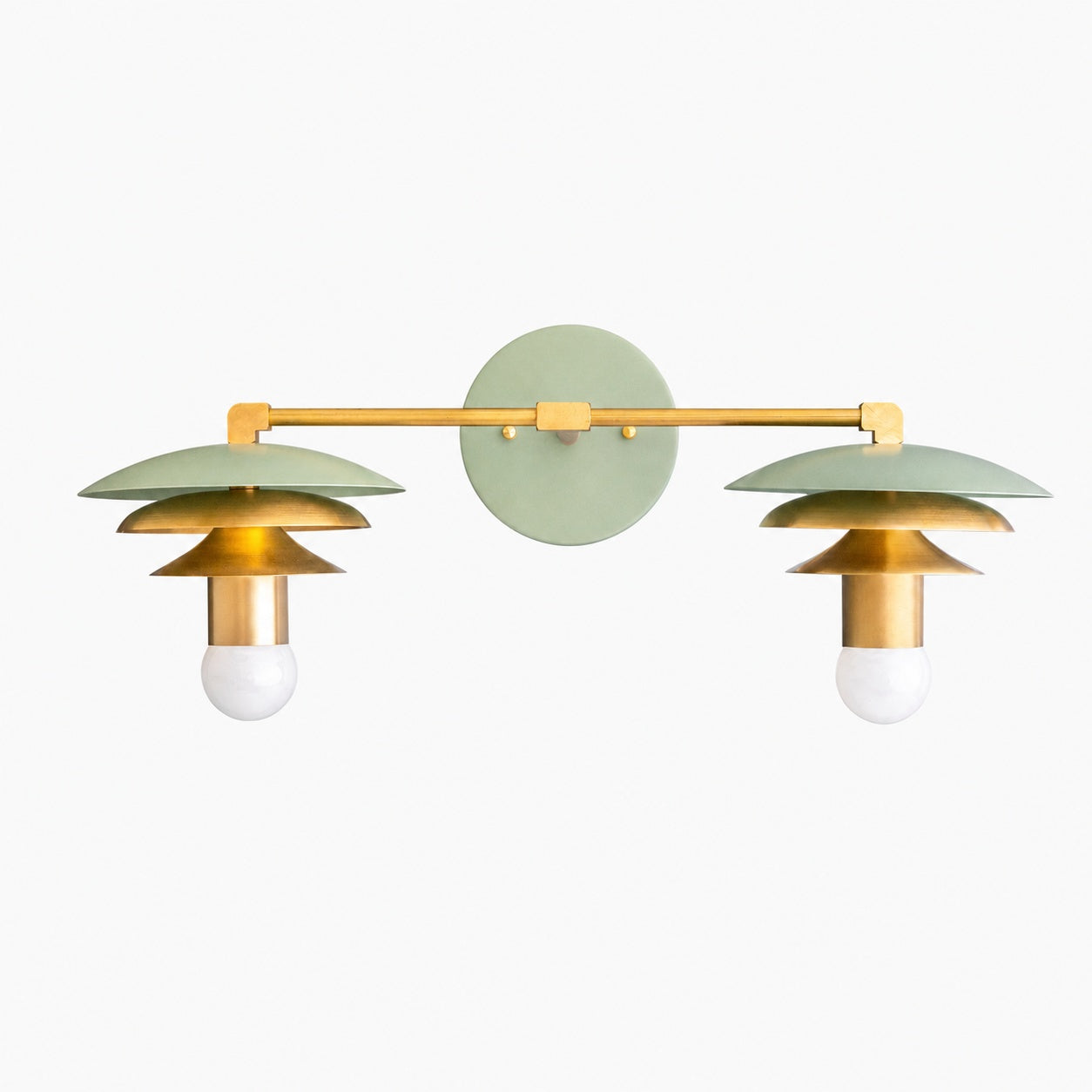 Artivo Layered Brass Vanity Light - Modern Sleek Style Home Bath Accent