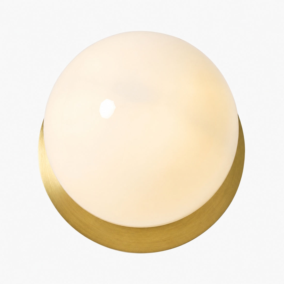 Rivolence Wall Sconce – Antique Brass Milk Glass Light