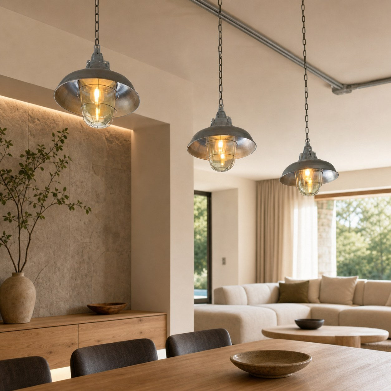 Bulkhead Cage Pendant Light