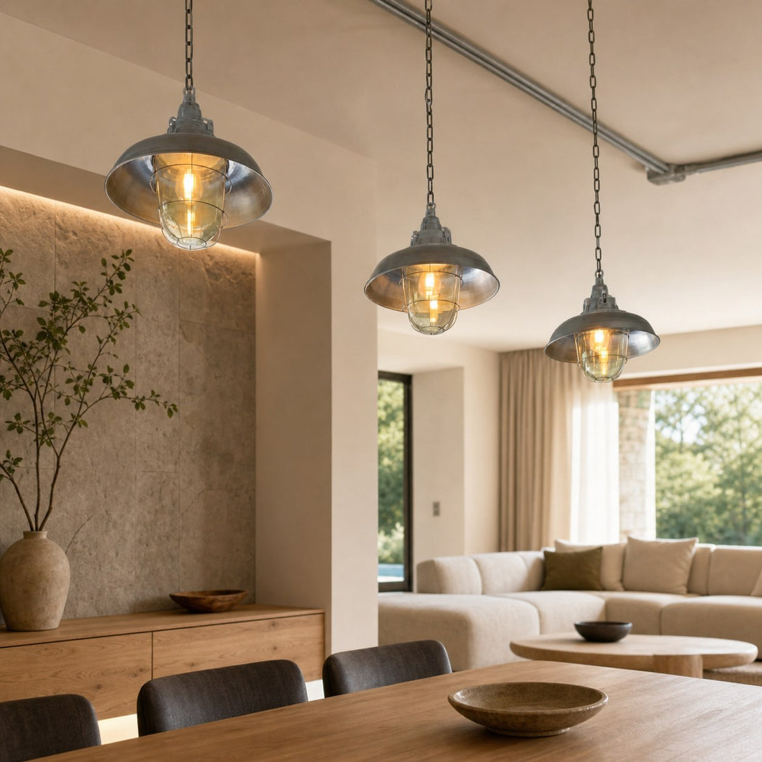 Bulkhead Cage Pendant Light