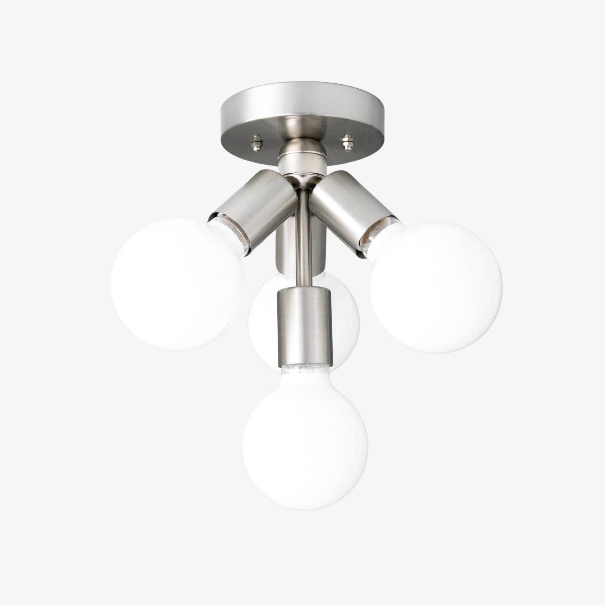 Glorica Glass Flush Mount Light - Globe Ceiling Fixture Modern