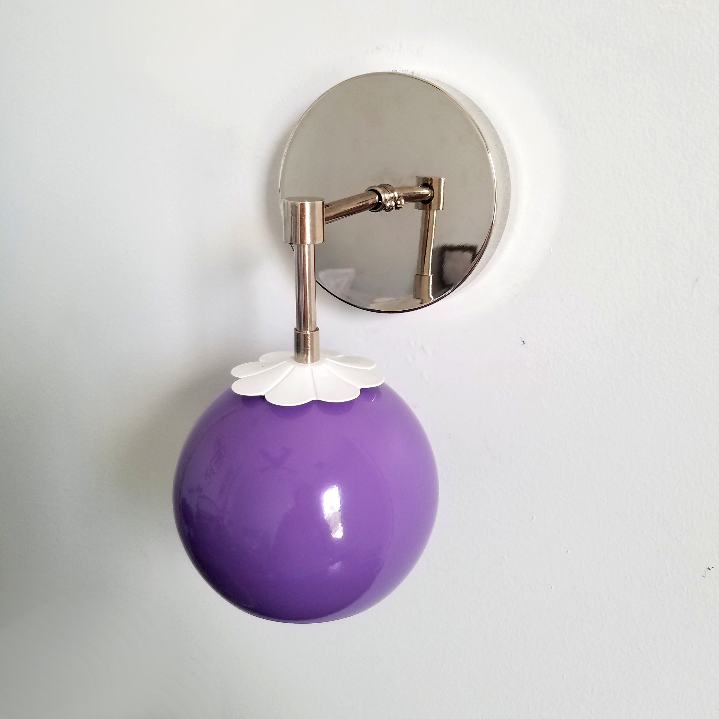 Flower Wall Sconce - Brass & Chrome Options, Cozy Home Lighting