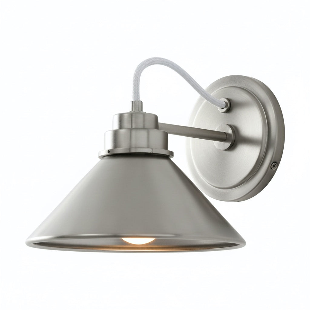 Aurenza Sconce – Farmhouse Wall Light with Metal Accents for Cozy Spaces