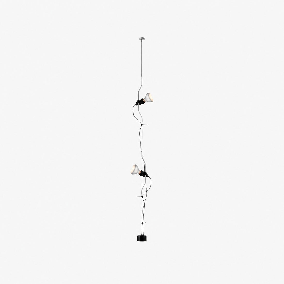 Fluxo Adjustable Multi Head Ceiling Lamp – Minimalist Linear Floor Lamp for Living Room or Dining Area N37