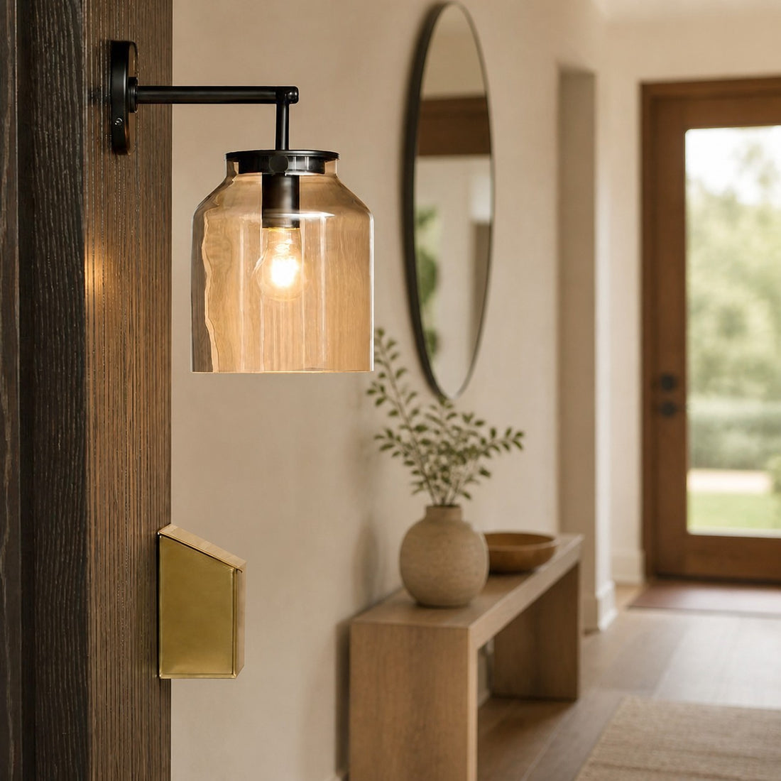 Hanton Minimalist Outdoor Wall Light - Matte Metal Industrial Sconce for Modern Spaces
