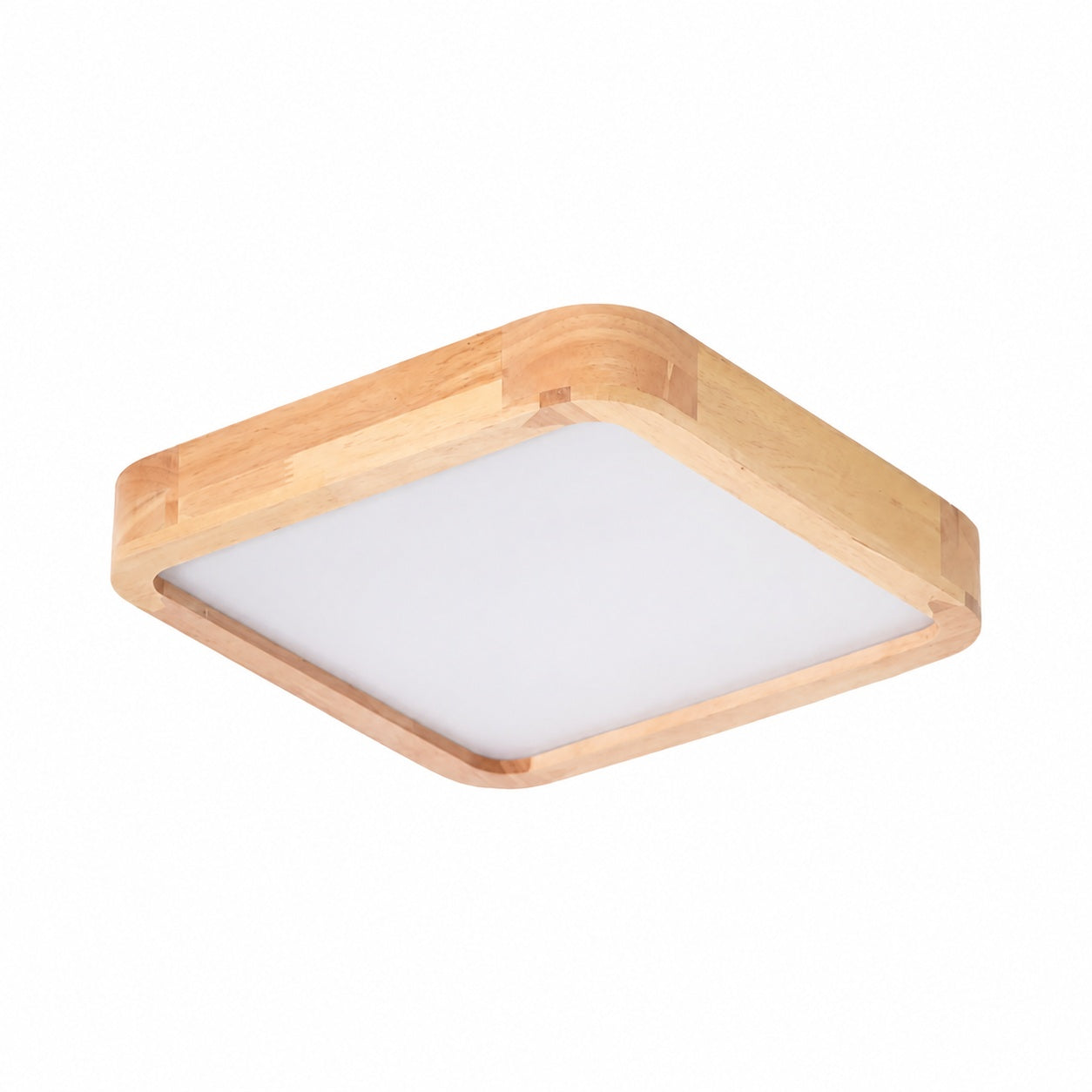 LignoForma Geometric Shape Ceiling Light - Contemporary Wood LED Ceiling for Bedroom and Lounge