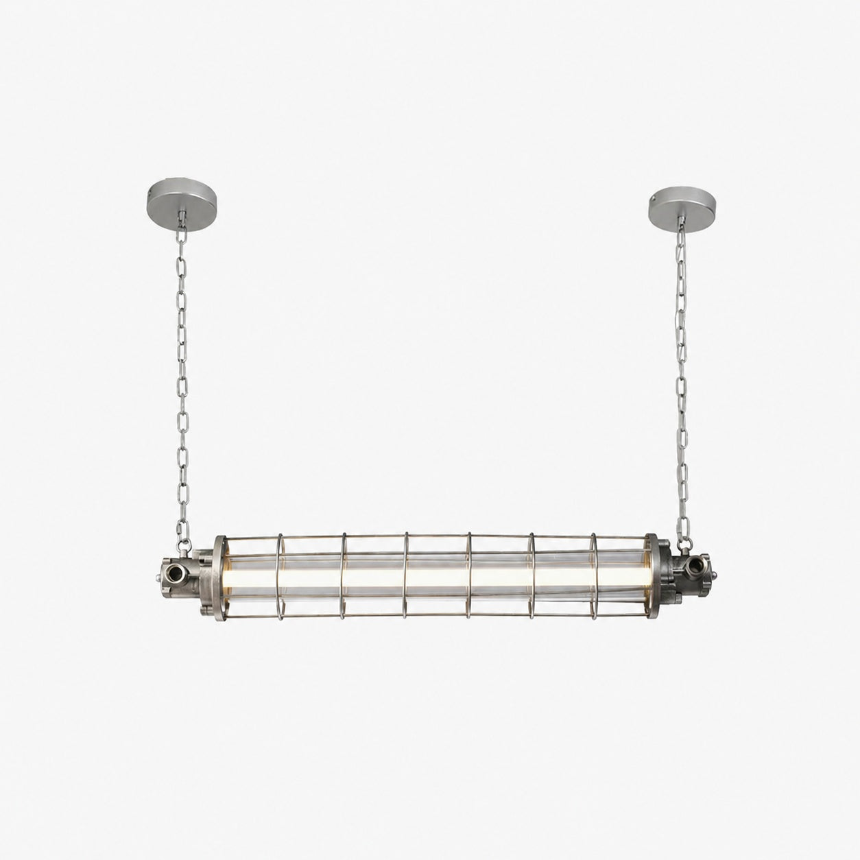 Minimalist Tube Pendant Light with Linear Silhouette for Modern Kitchen Island and Dining Lighting
