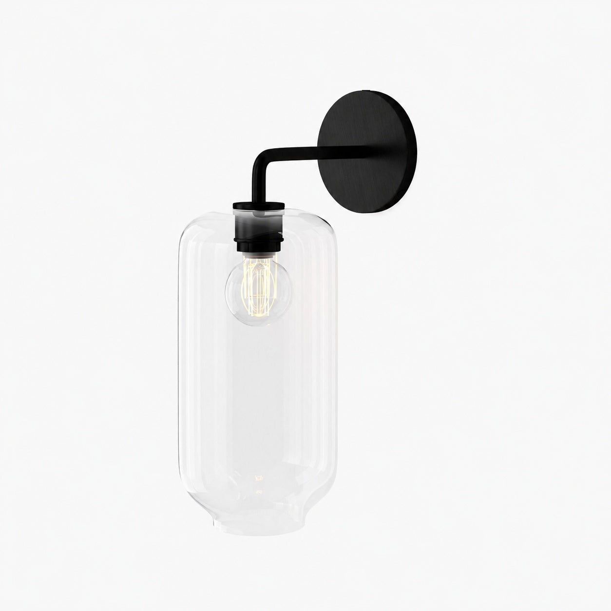 Lumivelle Pebble Sconce - Stylish Wall Light - Glass & Metal, Energy Efficient