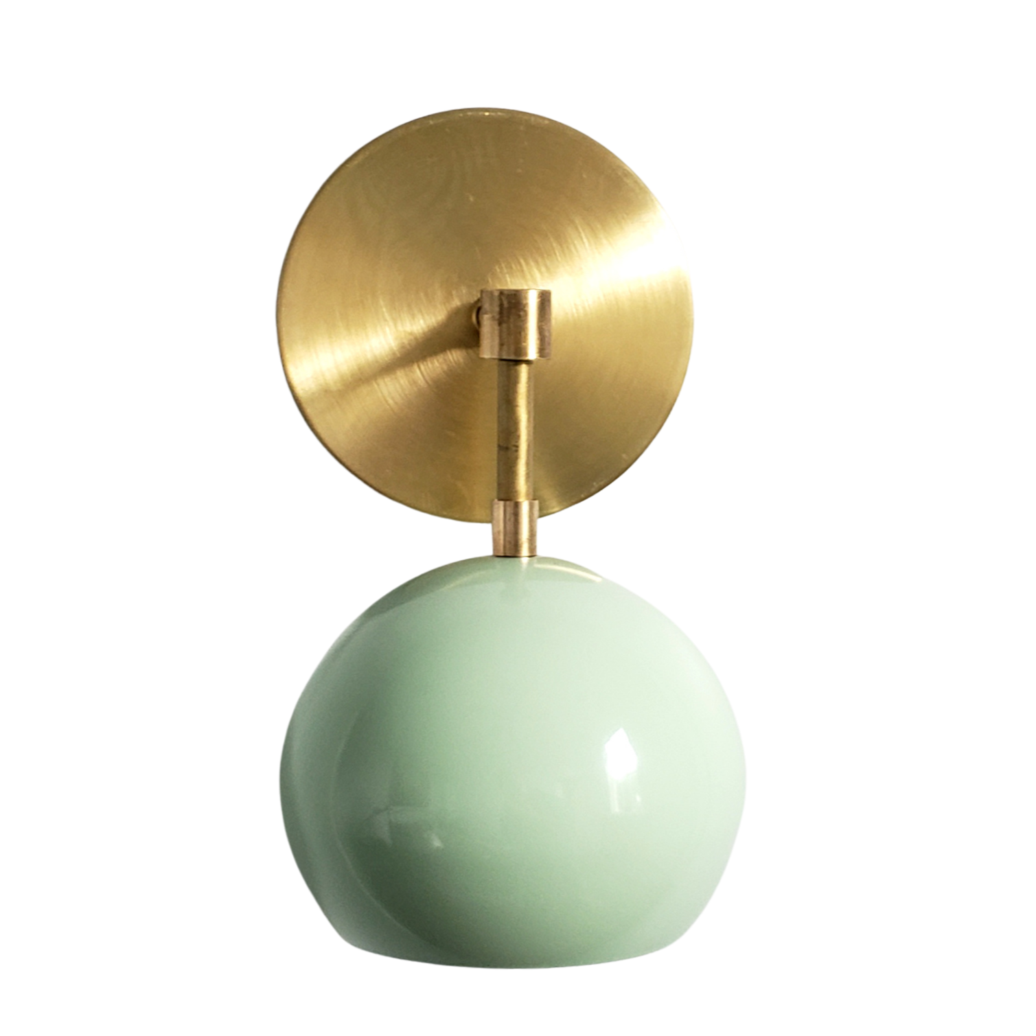 Vintage Inspired Spring Green Globe Wall Sconce