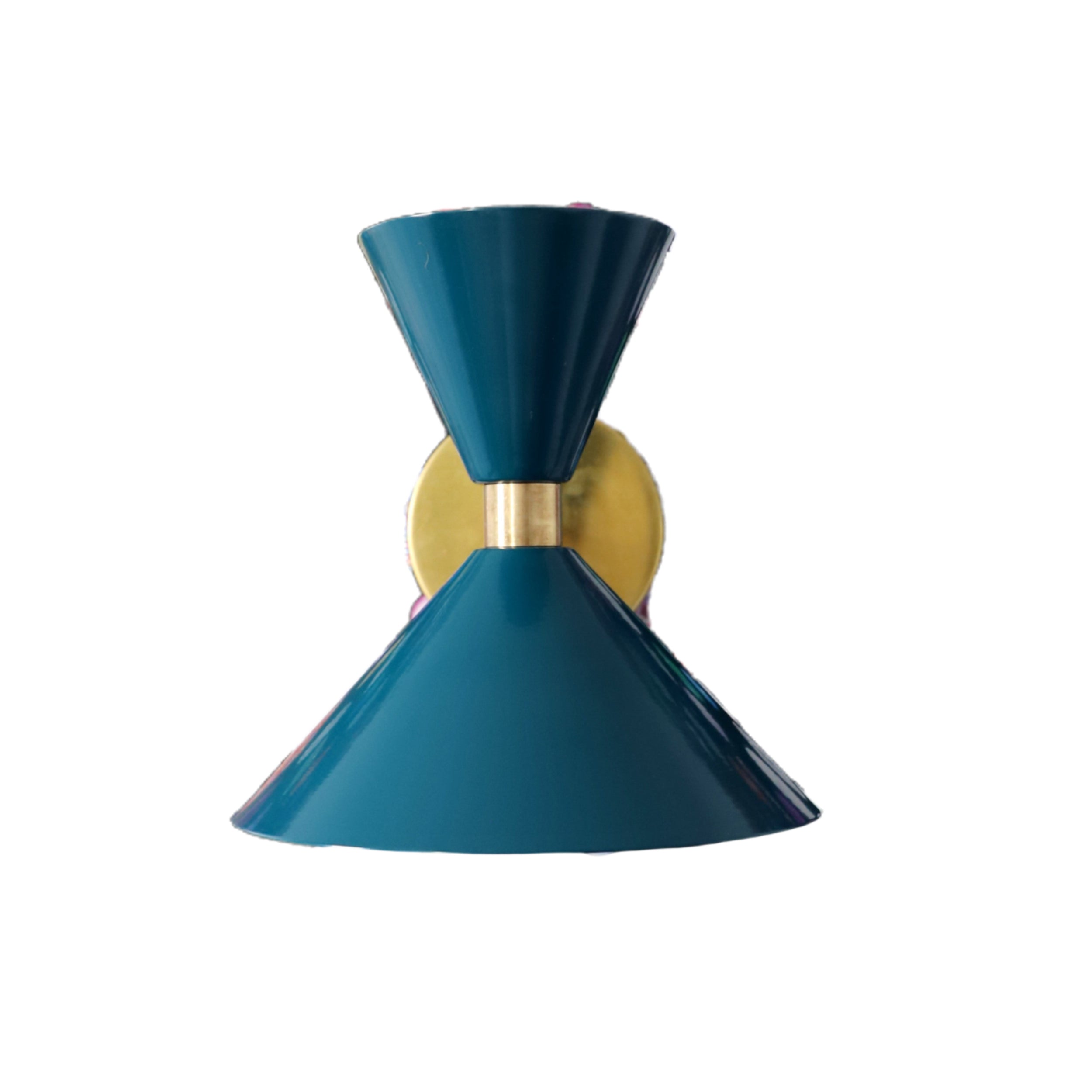 Brass Cone Wall Sconce - Hourglass Lighting for Home Spaces