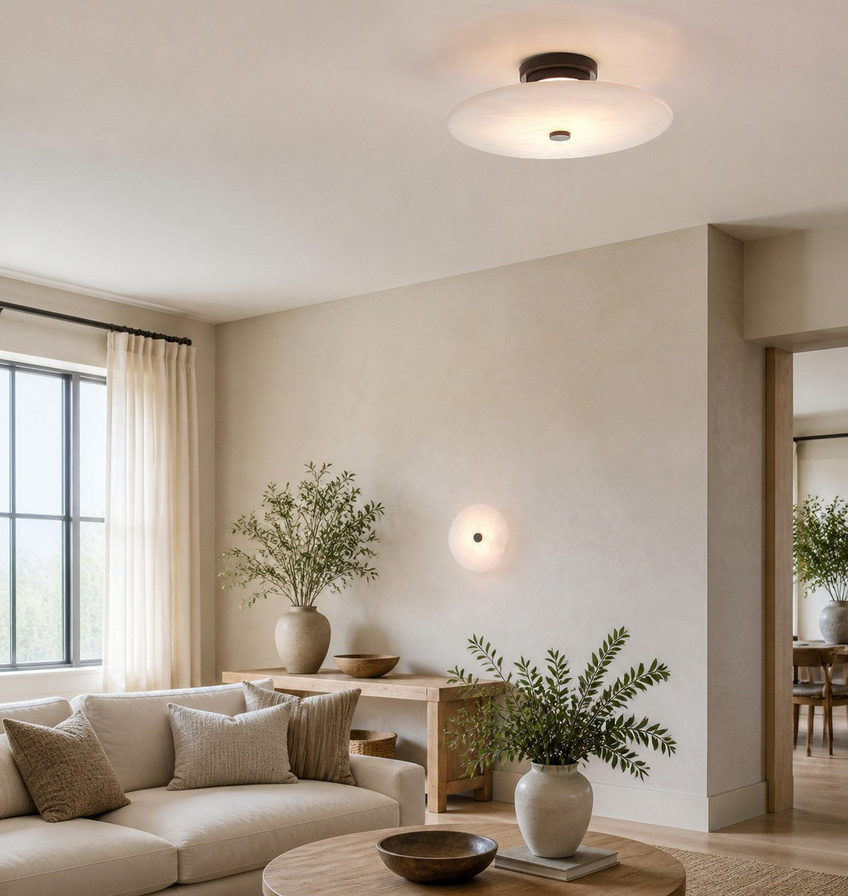 Ankeny Alabaster Ceiling Lamp