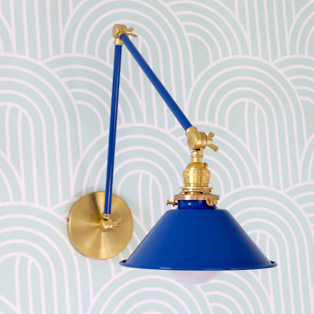 Classic Wall Mounted Cone Adjustable Sconce For Bedroom & Desk