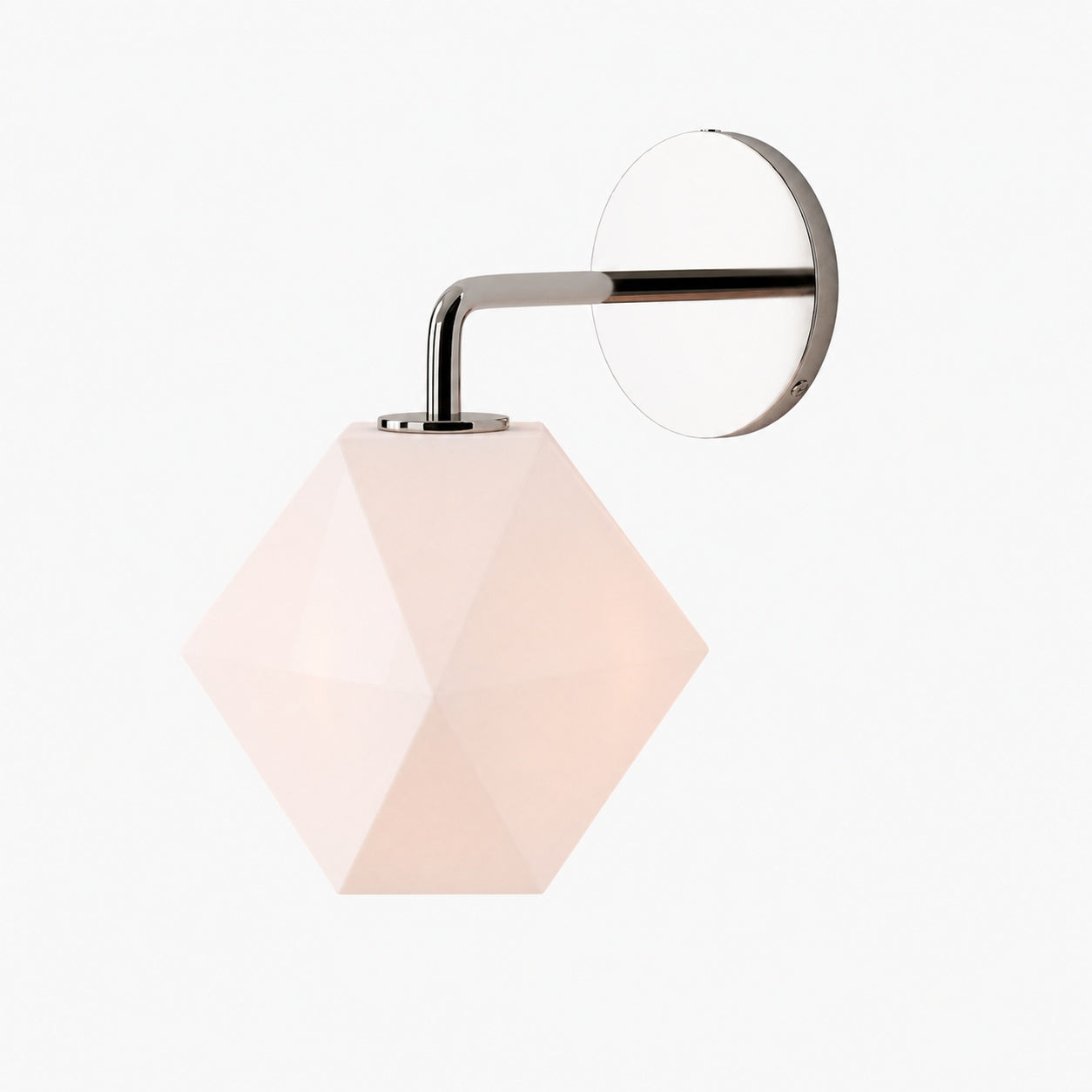 Talvior Geometric Modern Bathroom Sconce - Faceted Shade Light in Luxe Finishes