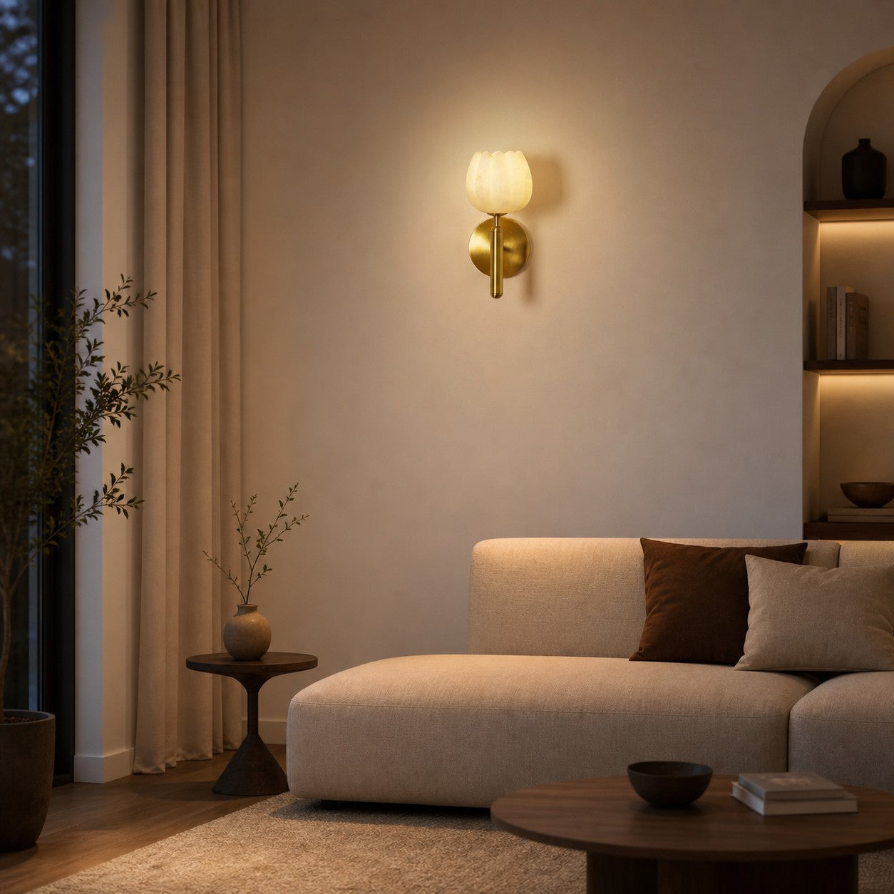 Mian Alabaster Wall Lamp