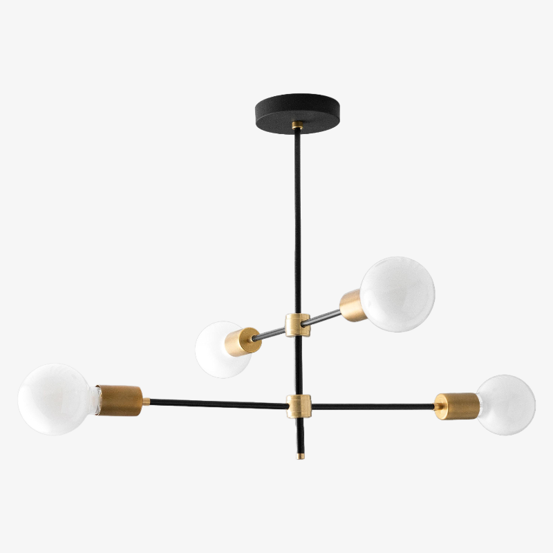 Lumen Mid - Century Globe Chandelier – Elegant Statement Light for Living Room