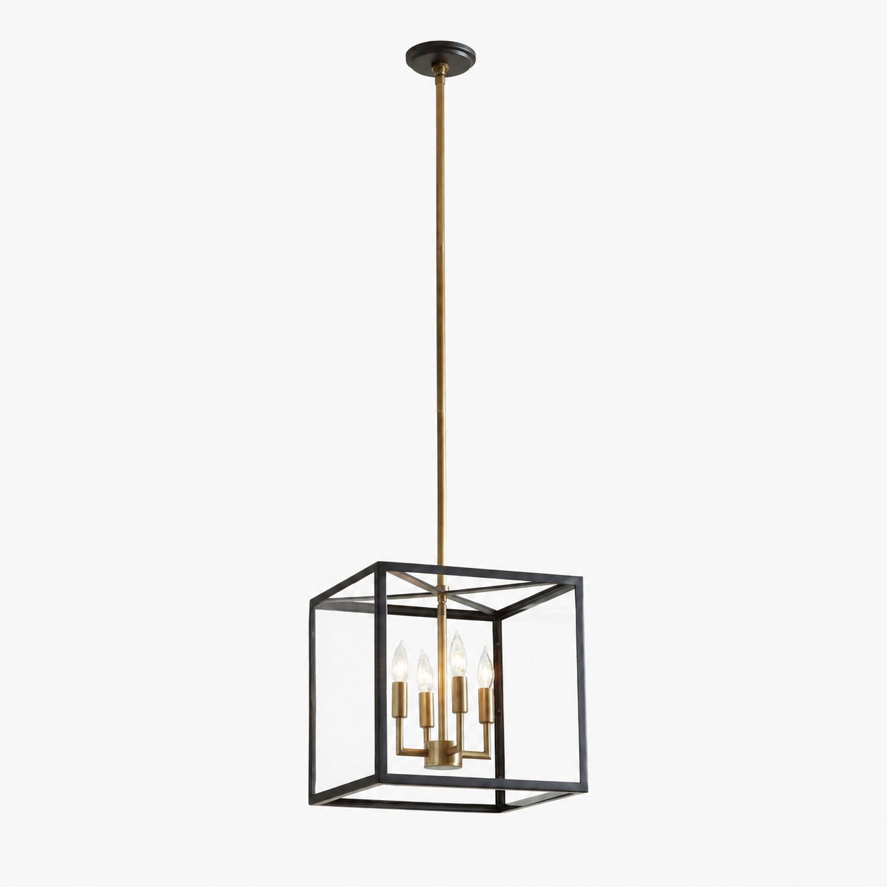 Ferrix Modern Outdoor Lantern Iron Pendant Lamp - Industial Glass Lighting Design