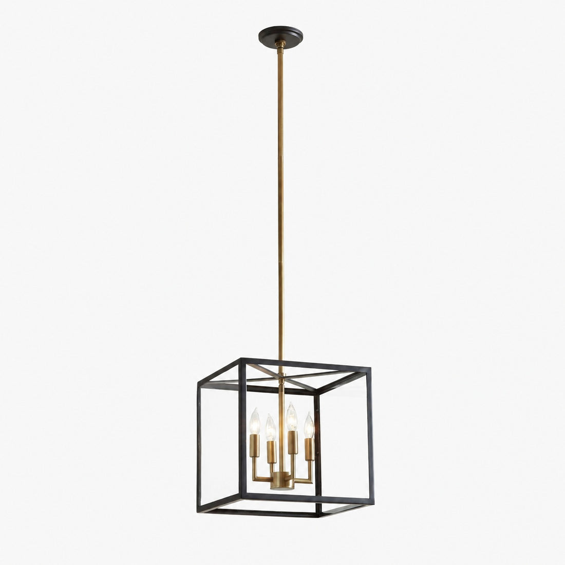 Ferrix Modern Outdoor Lantern Iron Pendant Lamp - Industial Glass Lighting Design