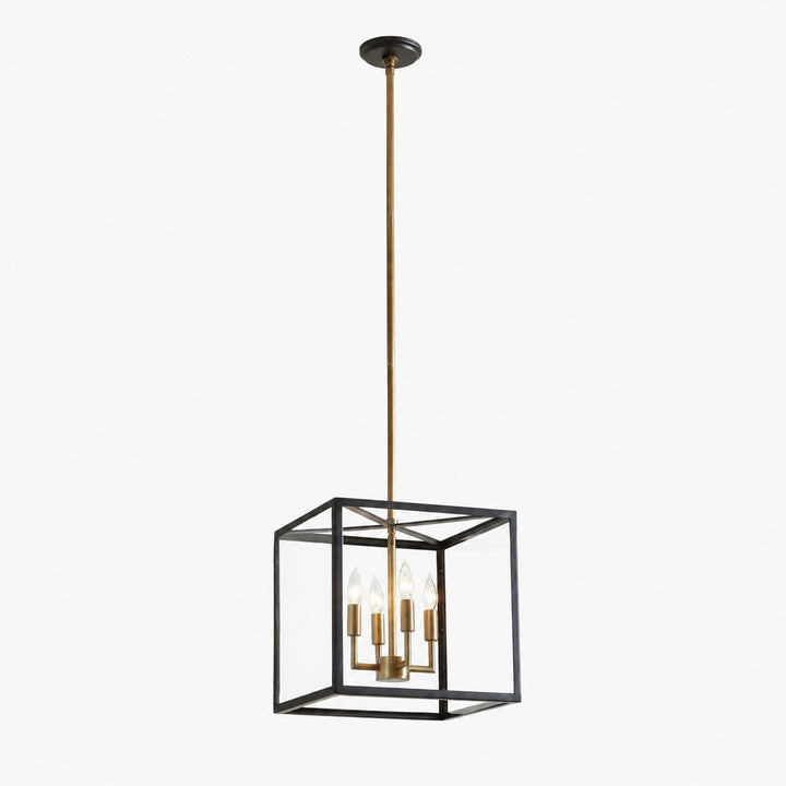 Ferrix Modern Outdoor Lantern Iron Pendant Lamp - Industial Glass Lighting Design