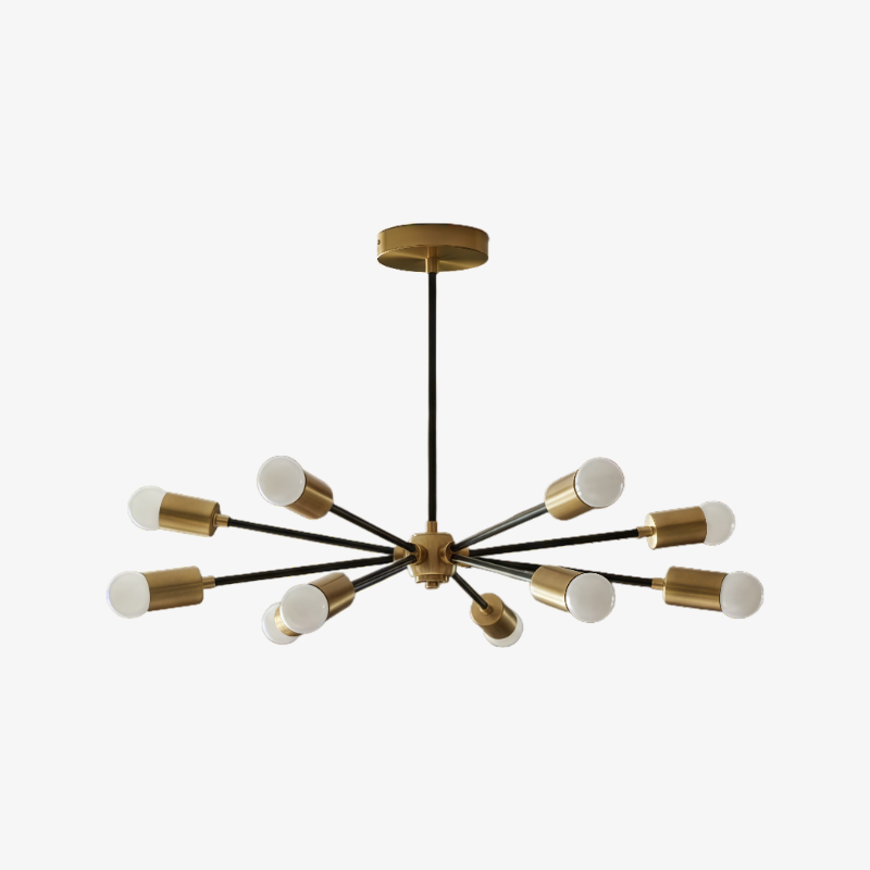 Mobilux Line Modern Chandelier - Mid Century Ceiling Light Fixture