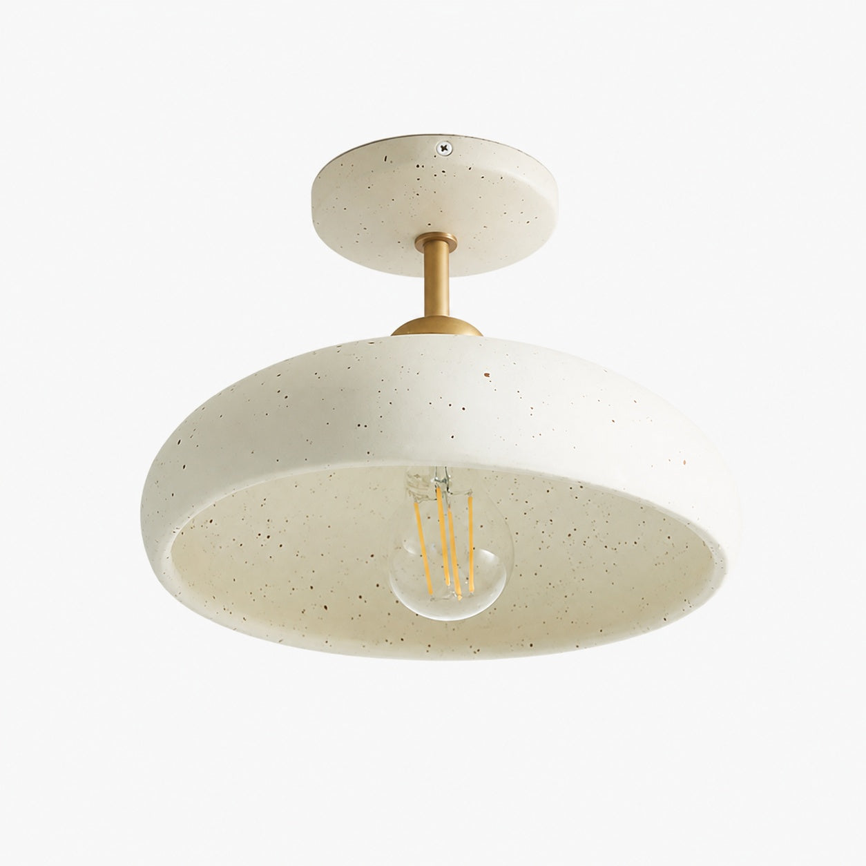 Radiica Ceramic Speckled Ceiling Light –  Handcrafted Lighting Accent