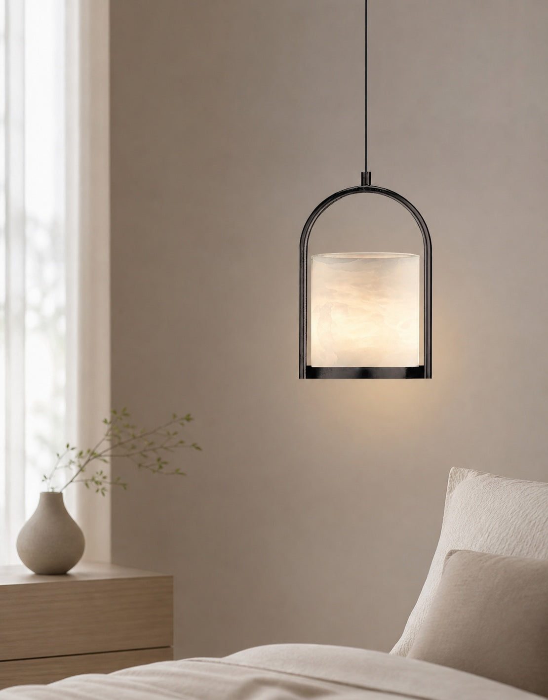 Cortland Alabaster Pendant Light