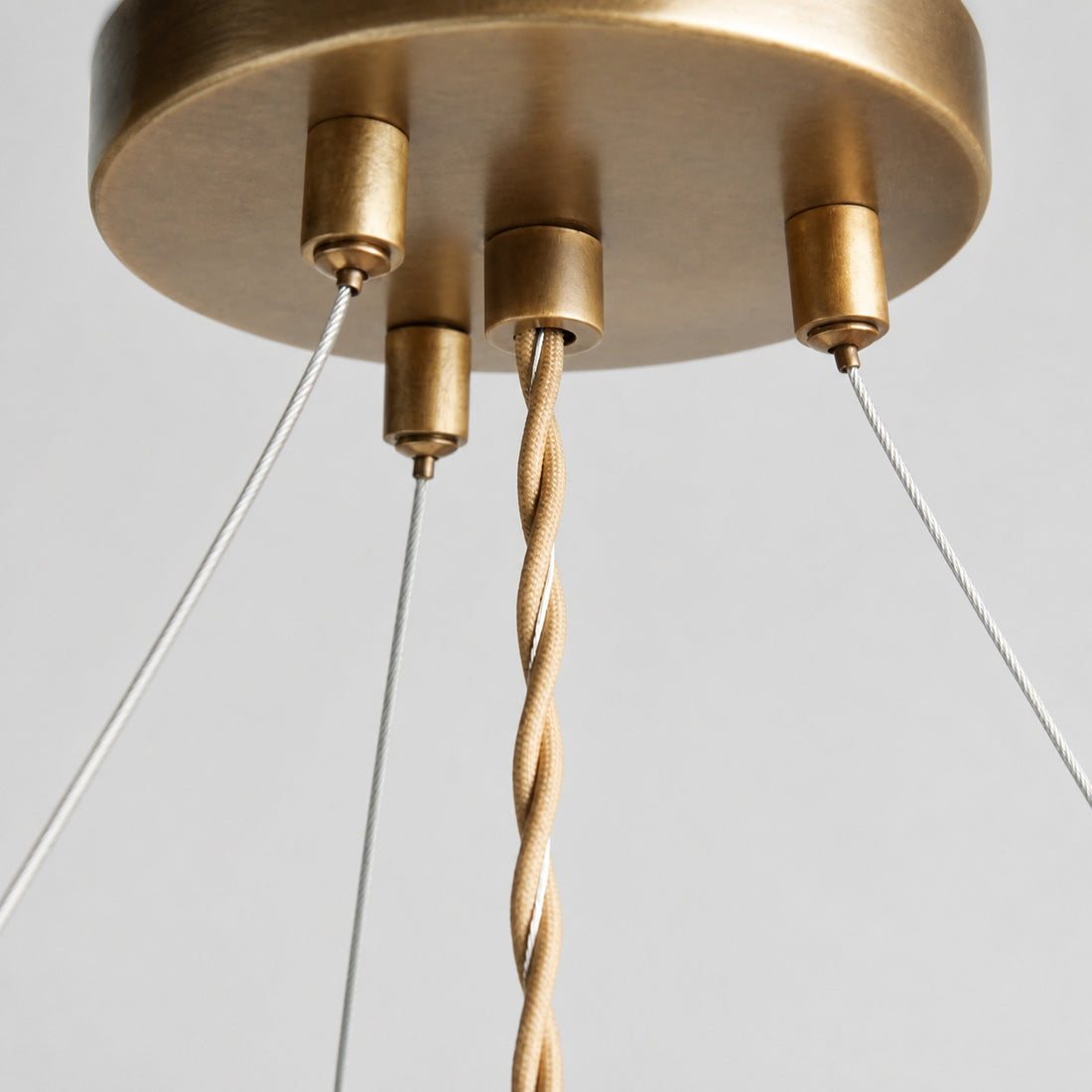 Wickara Ceiling Light Wicker Parasol Shade – Mixed-Material Ceiling Fixture for Living Room or Hallway