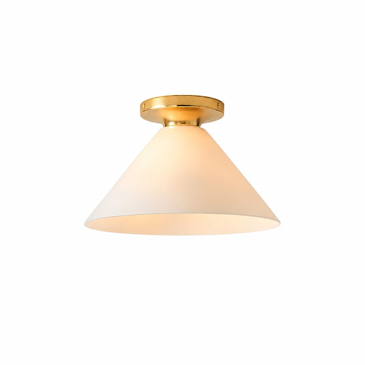 Conica Cone Flush Mount – Glass Ceiling Light for Modern Spaces